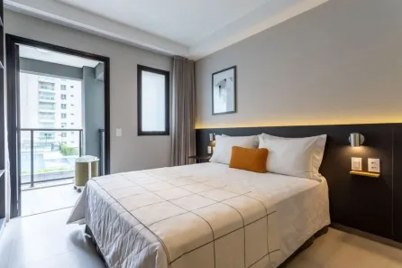 Flat com 1 Quarto para alugar, 26m² no Pinheiros, São Paulo