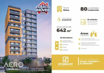 Apartamento com 1 Quarto à venda, 25m² no Vila Cidade Universitária, Bauru