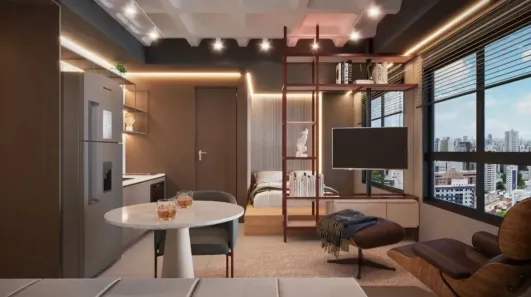 Apartamento com 1 Quarto à venda, 21m² no Encruzilhada, Recife