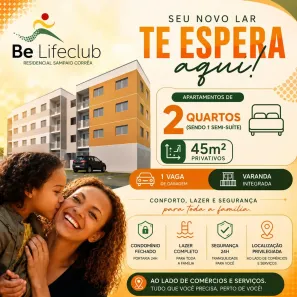 Apartamento com 2 Quartos à venda, 45m² no Miritíua, São José de Ribamar