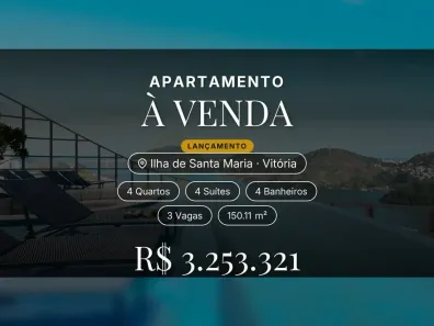 Apartamento com 4 Quartos à venda, 150m² no Ilha de Santa Maria, Vitória
