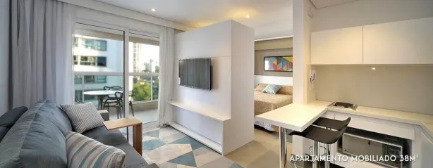 Apartamento com 1 Quarto para alugar, 38m² no Vila Olímpia, São Paulo