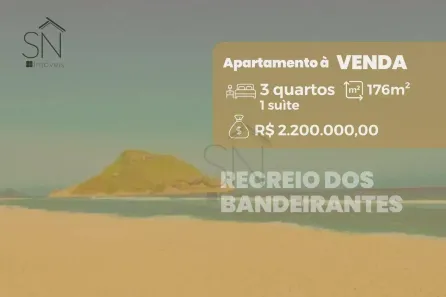 Apartamento com 3 Quartos à venda, 176m² no Recreio dos Bandeirantes, Rio de Janeiro