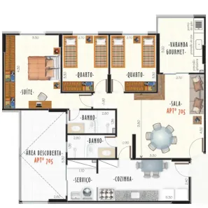Apartamento com 3 Quartos à venda, 110m² no São Mateus, Juiz de Fora