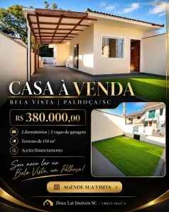 Casa com 2 Quartos à venda, 49m² no Bela Vista, Palhoça
