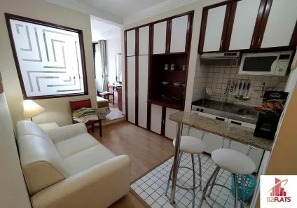 Flat com 1 Quarto para alugar, 33m² no Cerqueira César, São Paulo