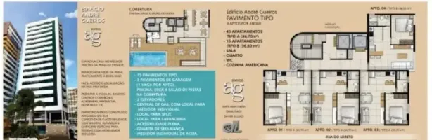 Apartamento com 1 Quarto à venda, 36m² no Piedade, Jaboatão dos Guararapes