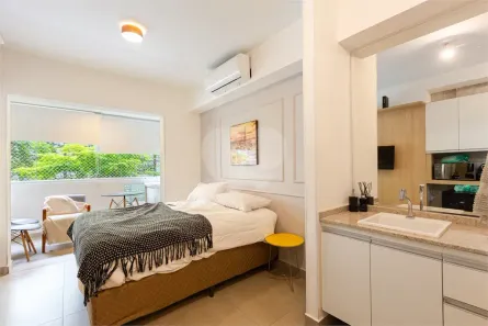 Apartamento com 1 Quarto para venda ou aluguel, 24m² no Vila Madalena, São Paulo