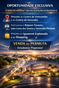 Lote/Terreno à venda, 598m² no Jardim Simone, Votorantim