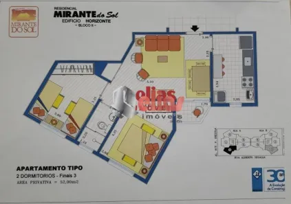 Apartamento com 2 Quartos à venda, 52m² no Jardim Infante Dom Henrique, Bauru