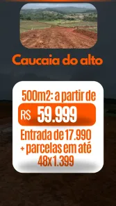 Lote/Terreno à venda, 500m² no Altos de Caucaia (Caucaia do Alto), Cotia