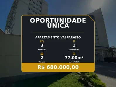 Apartamento com 3 Quartos à venda, 77m² no Valparaíso, Serra