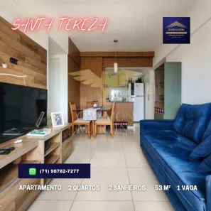 Apartamento com 2 Quartos à venda, 53m² no Santa Teresa, Salvador