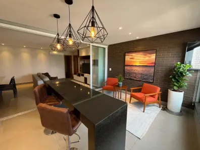 Apartamento com 3 Quartos para alugar, 121m² no Setor Marista, Goiânia