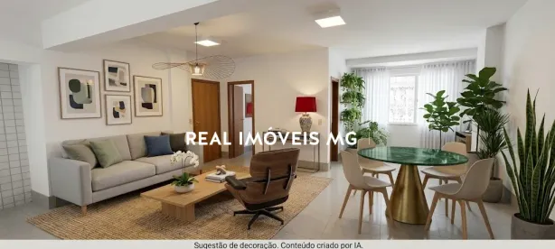 Apartamento com 4 Quartos para alugar, 125m² no Sion, Belo Horizonte