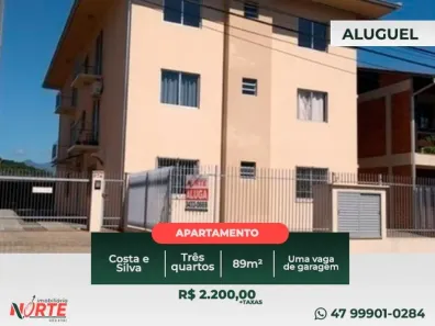 Apartamento com 3 Quartos para alugar, 89m² no Costa e Silva, Joinville