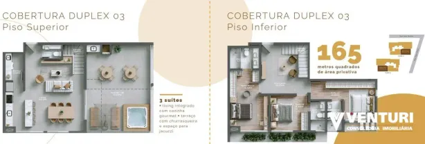 Apartamento com 3 Quartos à venda, 148m² no Velha, Blumenau