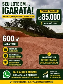 Lote/Terreno à venda, 600m² no Centro, Igaratá