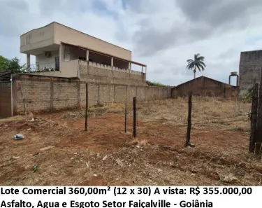 Lote/Terreno à venda, 360m² no Setor Faiçalville, Goiânia