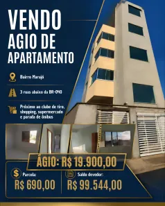 Apartamento com 2 Quartos à venda, 48m² no Parque Marajó, Valparaíso de Goiás