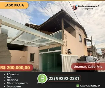 Casa com 2 Quartos à venda, 60m² no Unamar (Tamoios), Cabo Frio