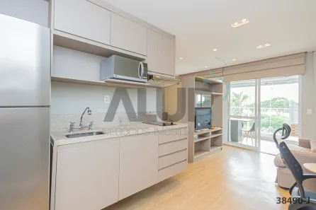 Apartamento com 1 Quarto para alugar, 42m² no Cidade Monções, São Paulo