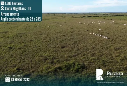 Fazenda/Sítio para alugar, 1500m² no , Couto Magalhães