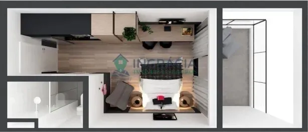 Apartamento com 1 Quarto à venda, 40m² no Indianópolis, São Paulo