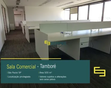 Sala Comercial para alugar, 500m² no Tamboré, Barueri