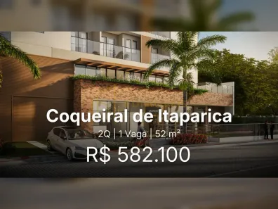 Apartamento com 2 Quartos à venda, 52m² no Coqueiral de Itaparica, Vila Velha