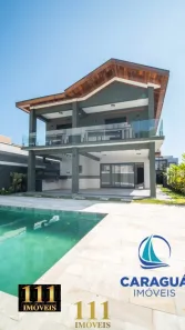 Casa de Condomínio com 5 Quartos para alugar, 288m² no Massaguaçu, Caraguatatuba