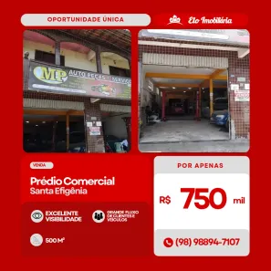 Prédio Residencial à venda, 500m² no Santa Efigênia, São Luís