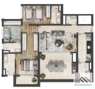 Apartamento com 3 Quartos à venda, 122m² no Brás, São Paulo
