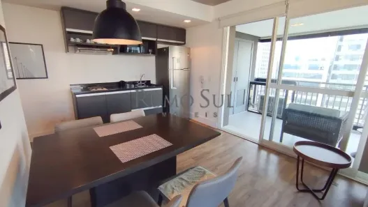 Apartamento com 1 Quarto para alugar, 62m² no Cidade Monções, São Paulo