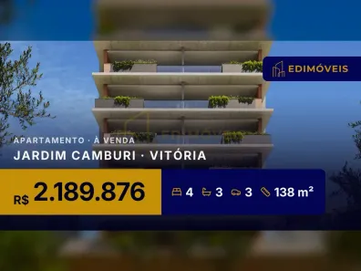 Apartamento com 4 Quartos à venda, 138m² no Jardim Camburi, Vitória