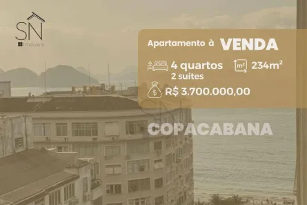 Apartamento com 4 Quartos à venda, 234m² no Copacabana, Rio de Janeiro