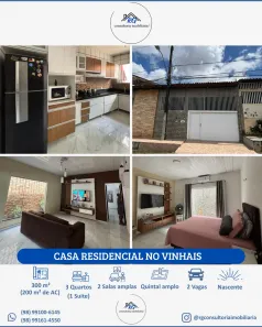 Casa com 3 Quartos à venda, 200m² no Vinhais, São Luís