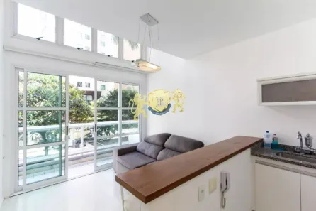 Apartamento com 1 Quarto para alugar, 50m² no Indianópolis, São Paulo