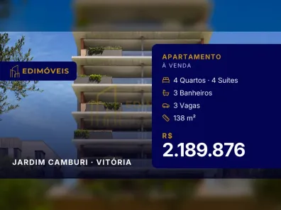 Apartamento com 4 Quartos à venda, 138m² no Jardim Camburi, Vitória