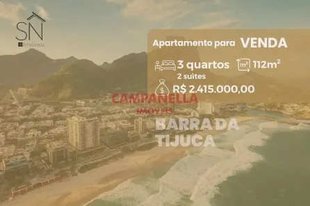 Apartamento com 3 Quartos à venda, 112m² no Barra da Tijuca, Rio de Janeiro