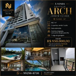Apartamento com 2 Quartos à venda, 88m² no Cidade Alta, Cuiabá