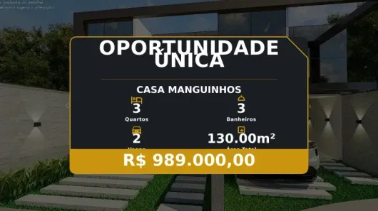 Casa com 3 Quartos à venda, 130m² no Manguinhos, Serra