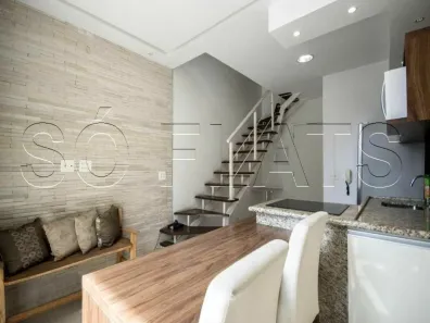 Flat com 1 Quarto para alugar, 39m² no Cidade Monções, São Paulo
