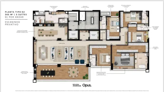 Apartamento com 4 Quartos à venda, 324m² no Setor Marista, Goiânia
