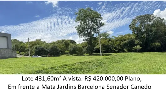 Lote/Terreno à venda, 431m² no Jardins Barcelona, Senador Canedo