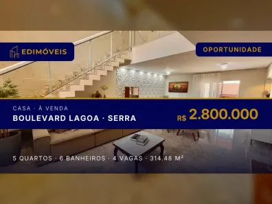 Casa com 5 Quartos à venda, 314m² no Boulevard Lagoa, Serra