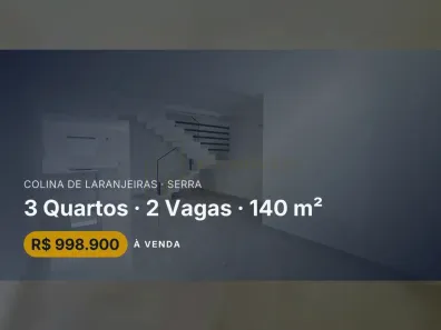 Casa com 3 Quartos à venda, 140m² no Colina de Laranjeiras, Serra