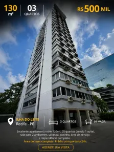 Apartamento com 3 Quartos à venda, 130m² no Paissandu, Recife