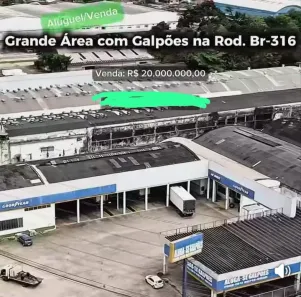 Galpão/Depósito/Armazém para venda ou aluguel, 9600m² no Centro, Ananindeua