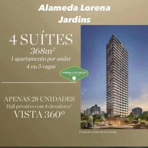 Apartamento com 4 Quartos à venda, 369m² no Jardim Paulista, São Paulo